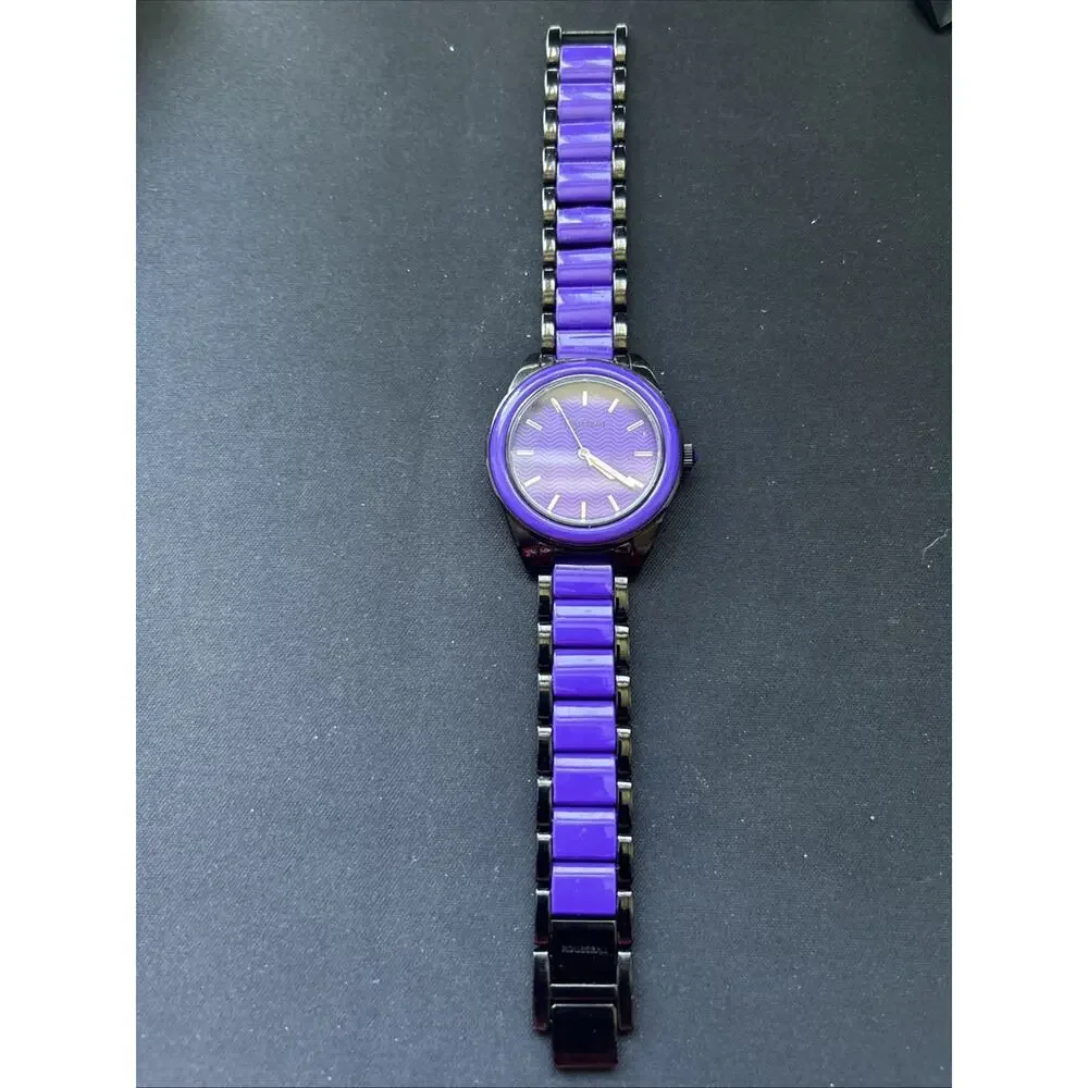 Rousseau Black And Purple Women’s Quartz Watch
